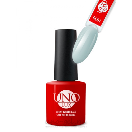 UNO, Камуфлирующее базовое покрытие №01 для гель-лака Color Rubber Base, 8 мл