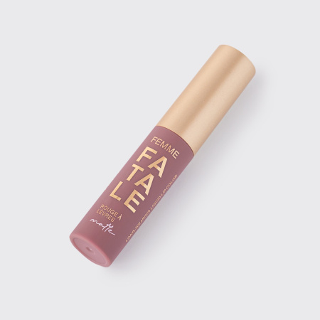 VS Устойчивая жидкая матовая помада для губ/Long-wearing matt liquid lip color/Rouge a levres liquide matte longue tenue "Femme Fatale"тон03