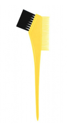 Melon Pro Кисть для окраски волос  с расческой 210х65 мм, желтая