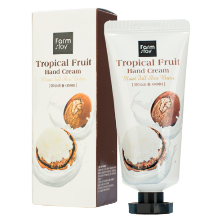 Farmstay Крем Для Рук Tropical Fruit Hand Cream 50Ml (Moist Full Shea Butter)