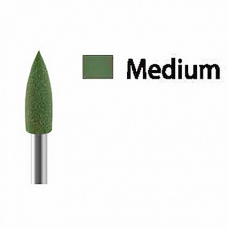 Полир силиконовый зеленый острый 4 мм SK2123 (Medium)