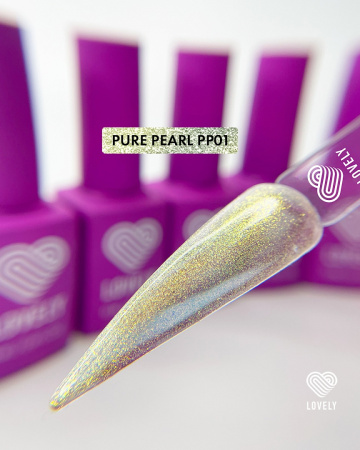 Гель-лак Lovely, коллекция чистый жемчуг "Pure Pearl " PP01, 7 ml