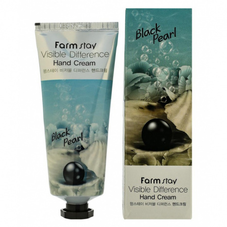 Farmstay Крем Для Рук Visible Difference Hand Cream 100Ml  (Black Pearl)