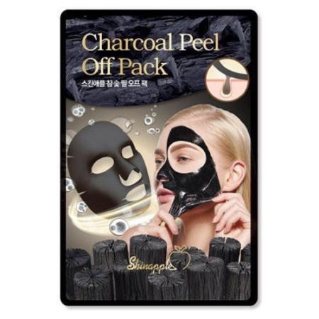 Skinapple Набор Маска-Пленка Для Лица Charcoal Peel Off Pack 10G - 10 Шт