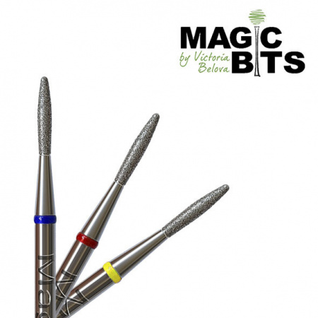 Magic bits алмазное пламя 1.8 мм круглый кончик (натуральный алмаз) средний