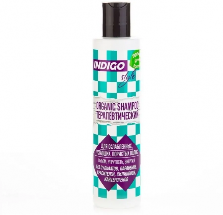 Indigo style шампунь для волос organic therapeutic терапевтический 200 ml