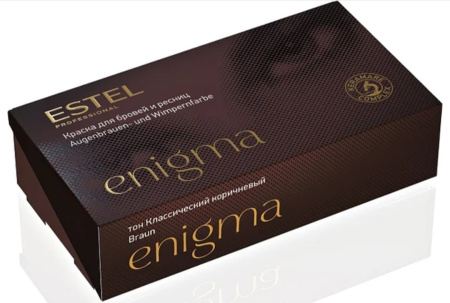 "Estel Professiona ENIGMA" Краска для бровей и ресниц тон классический коричневый 20 мл