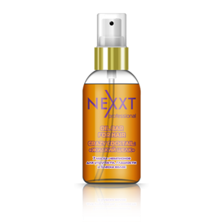 Nexxt флюид-коктейль  “жидкий шелк”- 7 масел чемпионов(oil bar for hair: crazy cocktail) 50мл.