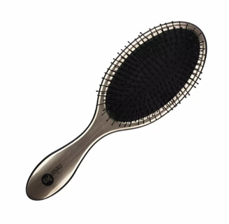 Melon Pro Щетка массажная для волос MP  11-ряд 100% нейлон овал золотая 224*70мм