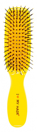 Расческа I LOVE MY HAIR "Spider" 1503 жёлтая S