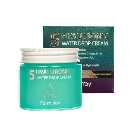 Farmstay Крем Для Лица 5 Hyaluronic Water Drop Cream 80Ml