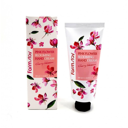 Farmstay Крем Для Рук Pink Flower Blooming Hand Cream 100Ml (Cherry Blossom)