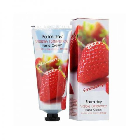 Farmstay Крем Для Рук Visible Difference Hand Cream Strawberry 100Ml
