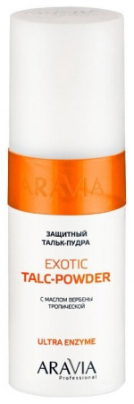 Защитный тальк-пудра ARAVIA Professional с экстрактом вербены тропической Exotic Talc-Powder, 150 мл