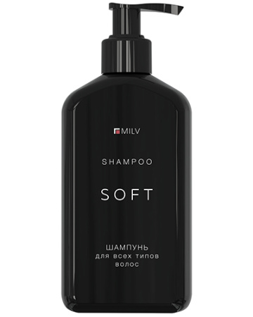 MILV Шампунь"SOFT" мягкий для всех типов волос 340 мл