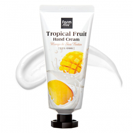 Farmstay Крем Для Рук Tropical Fruit Hand Cream 50Ml  (Mango & Shea Butter)