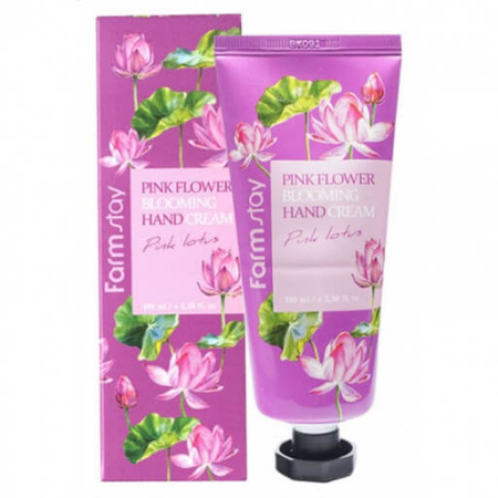 Farmstay Крем Для Рук Pink Flower Blooming Hand Cream 100Ml  (Pink Lotus)