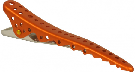 Зажимы Y.S.Park Shark Clip YS-28*8 (8 шт.) оранжевый металлик