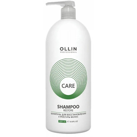 Ollin Professional CARE Шампунь для восстановления структуры волос 1000мл