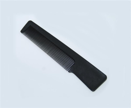 Melon Pro Расческа чёрная пластиковая карманная с ручкой 137*28мм