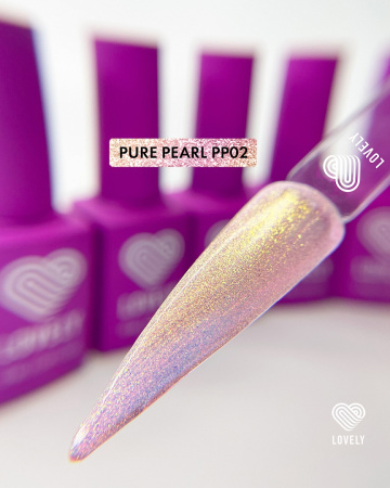 Гель-лак Lovely, коллекция чистый жемчуг "Pure Pearl " PP02, 7 ml