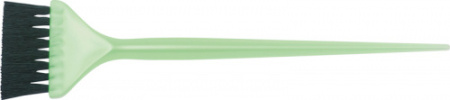 DEWAL Кисть для окрашивания зеленая, с черной волнистой щетиной, узкая 50мм